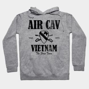 Air Cav Vietnam - The First Team (subdued) (distressed) Hoodie